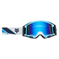 FOX Racing AIRSPACE V3 FOUNDRY MX Goggles (Sky Blue/White) Mirror Blue Lens