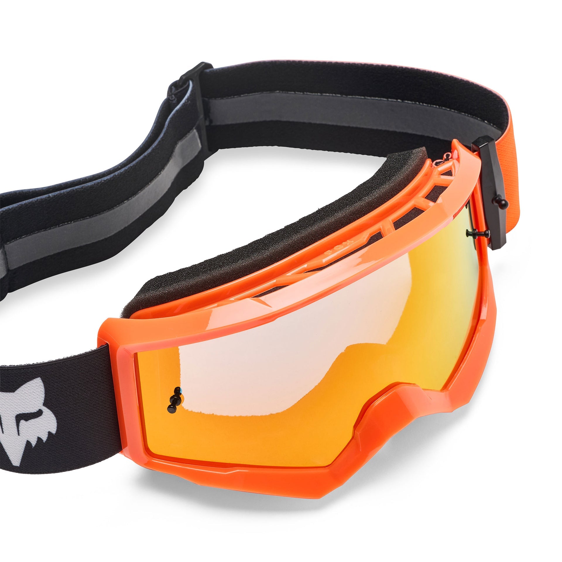 FOX Racing Youth MAIN DRAFT MX Goggles (Orange/Black) Mirror Orange Lens