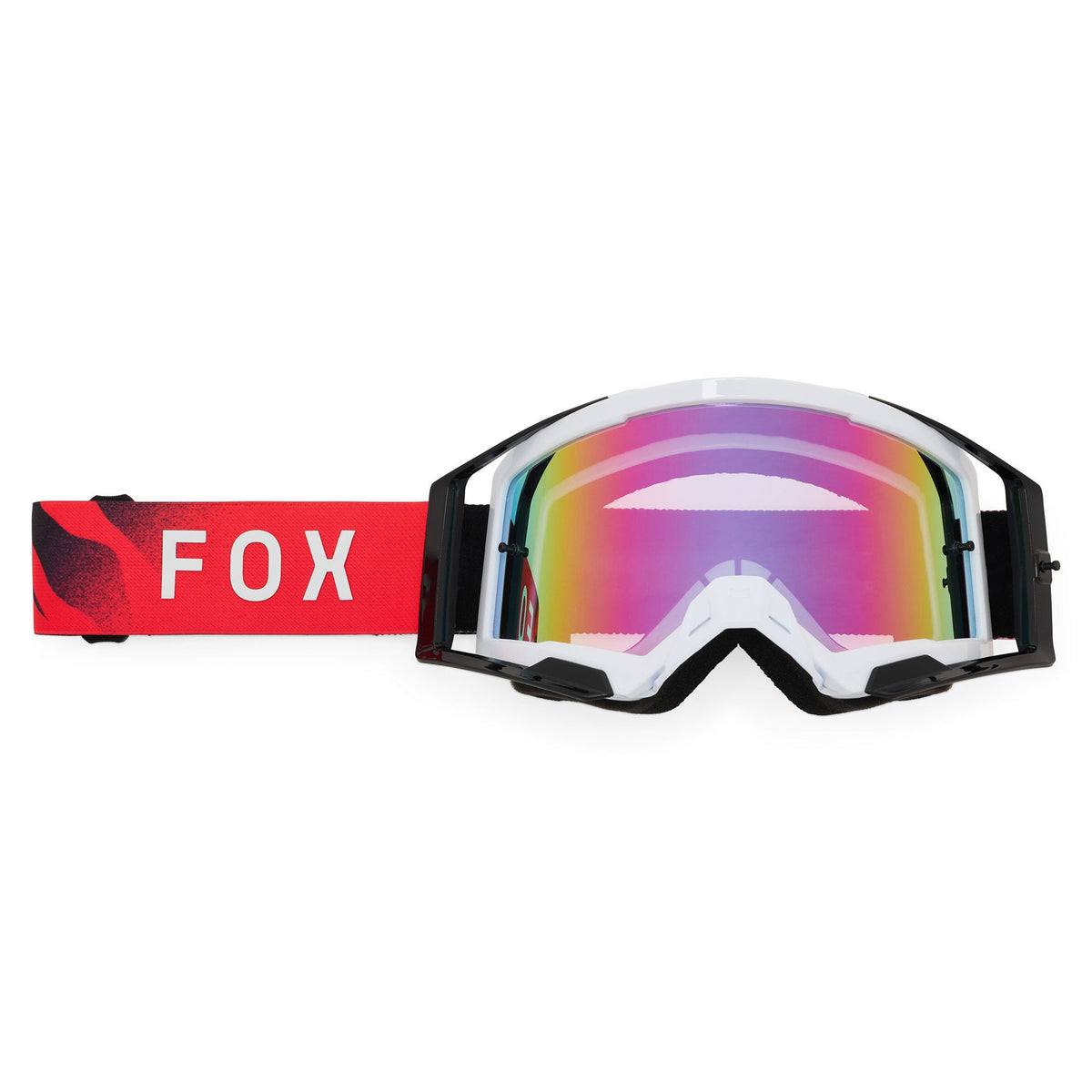 FOX Racing AIRSPACE V3 CLUTCH MX Goggles (Neon Pink) Mirror Pink Lens