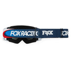 FOX Racing AIRSPACE V3 TEMPER MX Goggles (Midnight Blue/White) Mirror Blue Lens