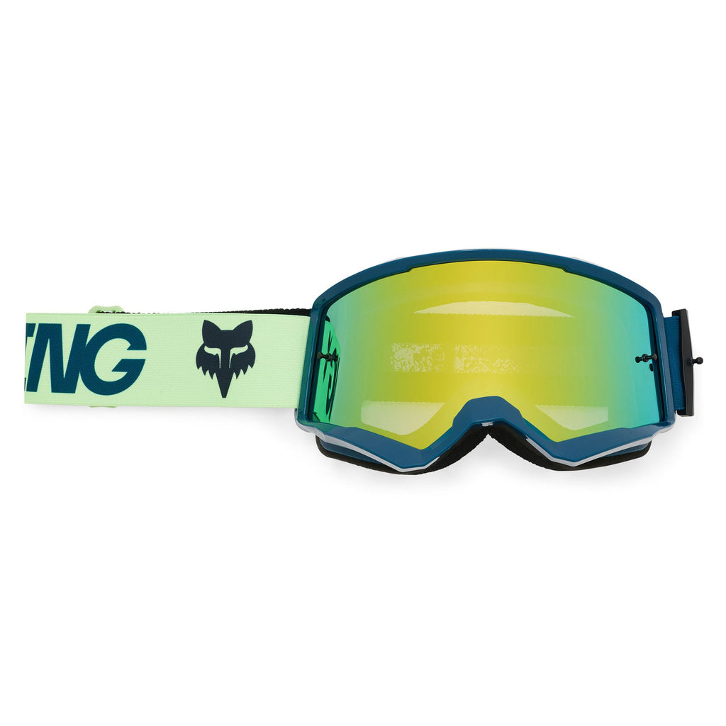 FOX Racing MAIN V3 DRAFT MX Goggles (Melon) Mirror Green Lens