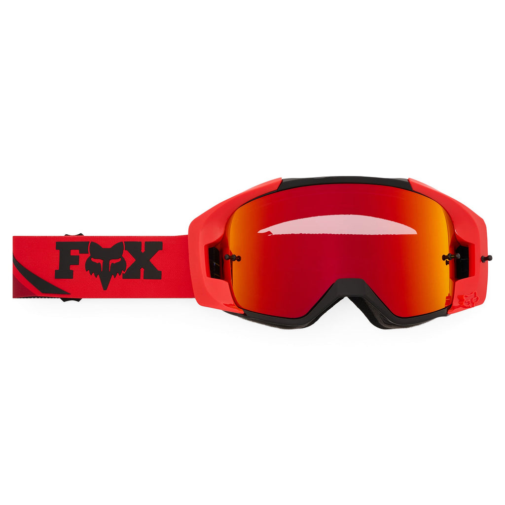 FOX Racing VUE ARC MX Goggles (Chili Red) Mirror Red Lens