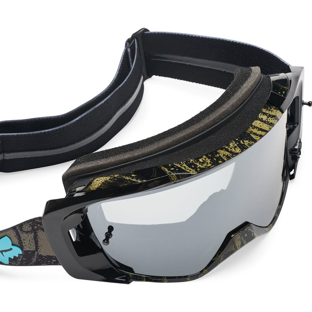 FOX Racing VUE APEX MX Goggles (Black) Mirror Silver Lens