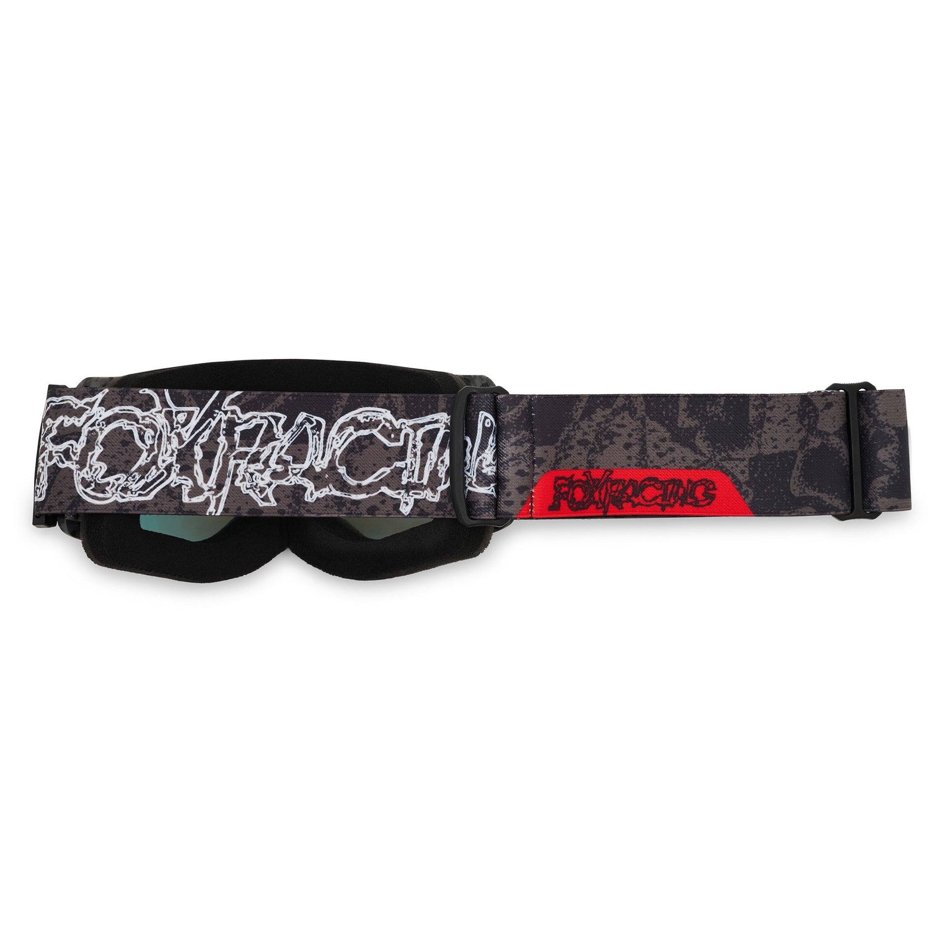 FOX Racing Youth MAIN ABYSS MX Goggles (Black/Grey) Mirror Red Lens