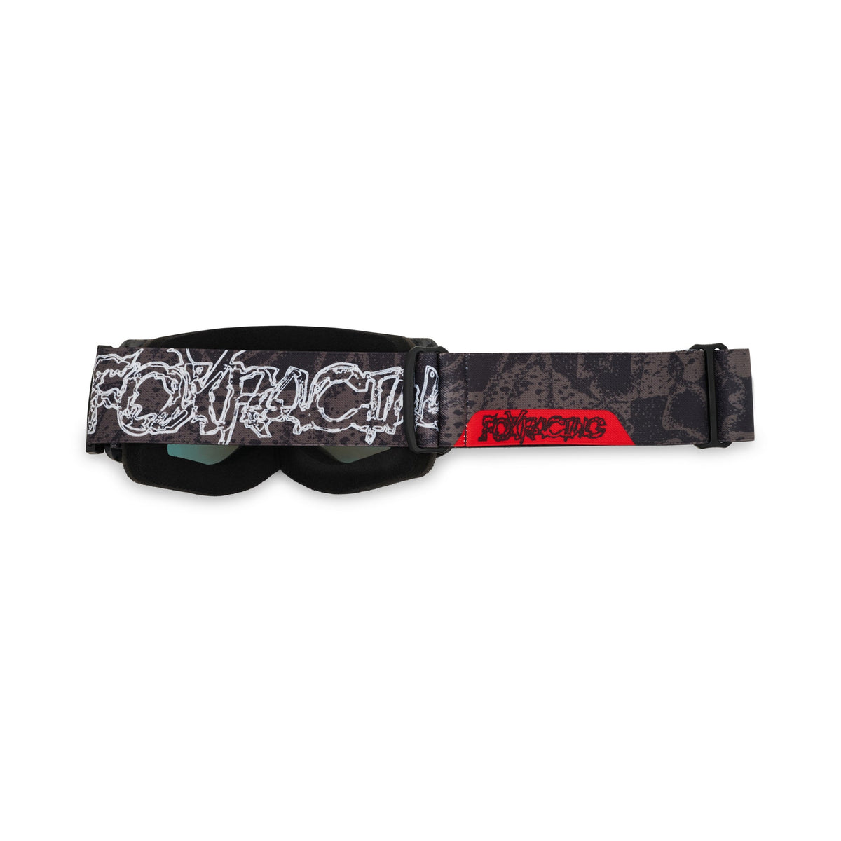FOX Racing Youth MAIN ABYSS MX Goggles (Black/Grey) Mirror Red Lens