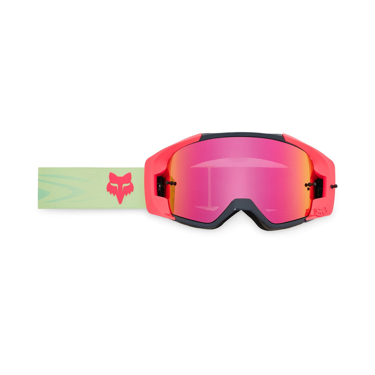 FOX Racing (Limited Edition) VUE VALIANT MX Goggles (Melon) VIVID Mirror Pink Lens