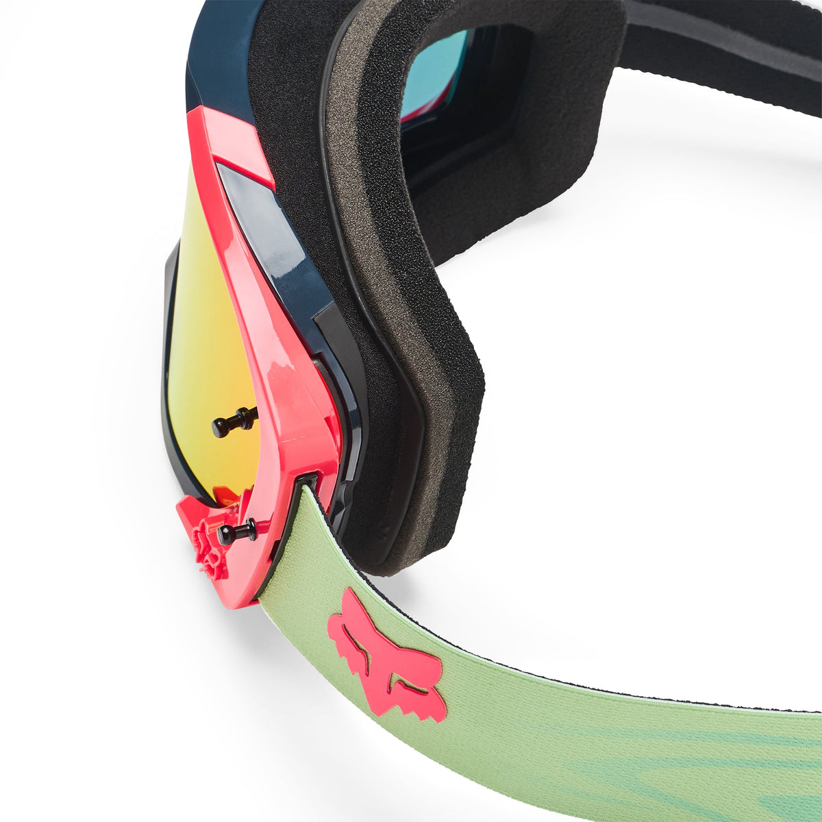 FOX Racing (Limited Edition) VUE VALIANT MX Goggles (Melon) VIVID Mirror Pink Lens