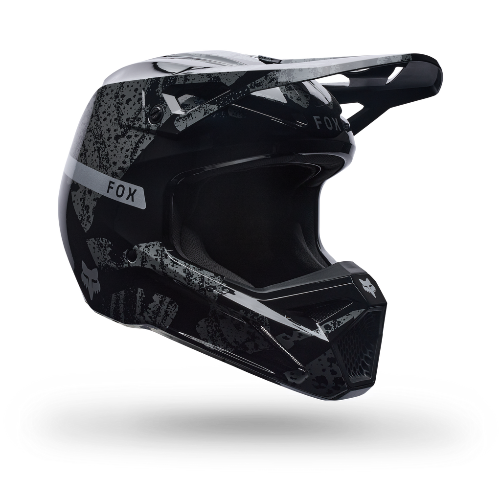 FOX Racing V1 MIPS BNKR MX Helmet (Black Camo/Silver)