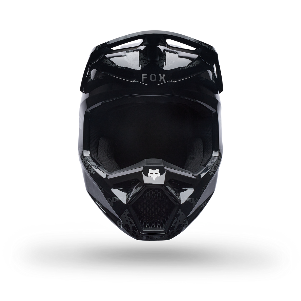 FOX Racing V1 MIPS BNKR MX Helmet (Black Camo/Silver)