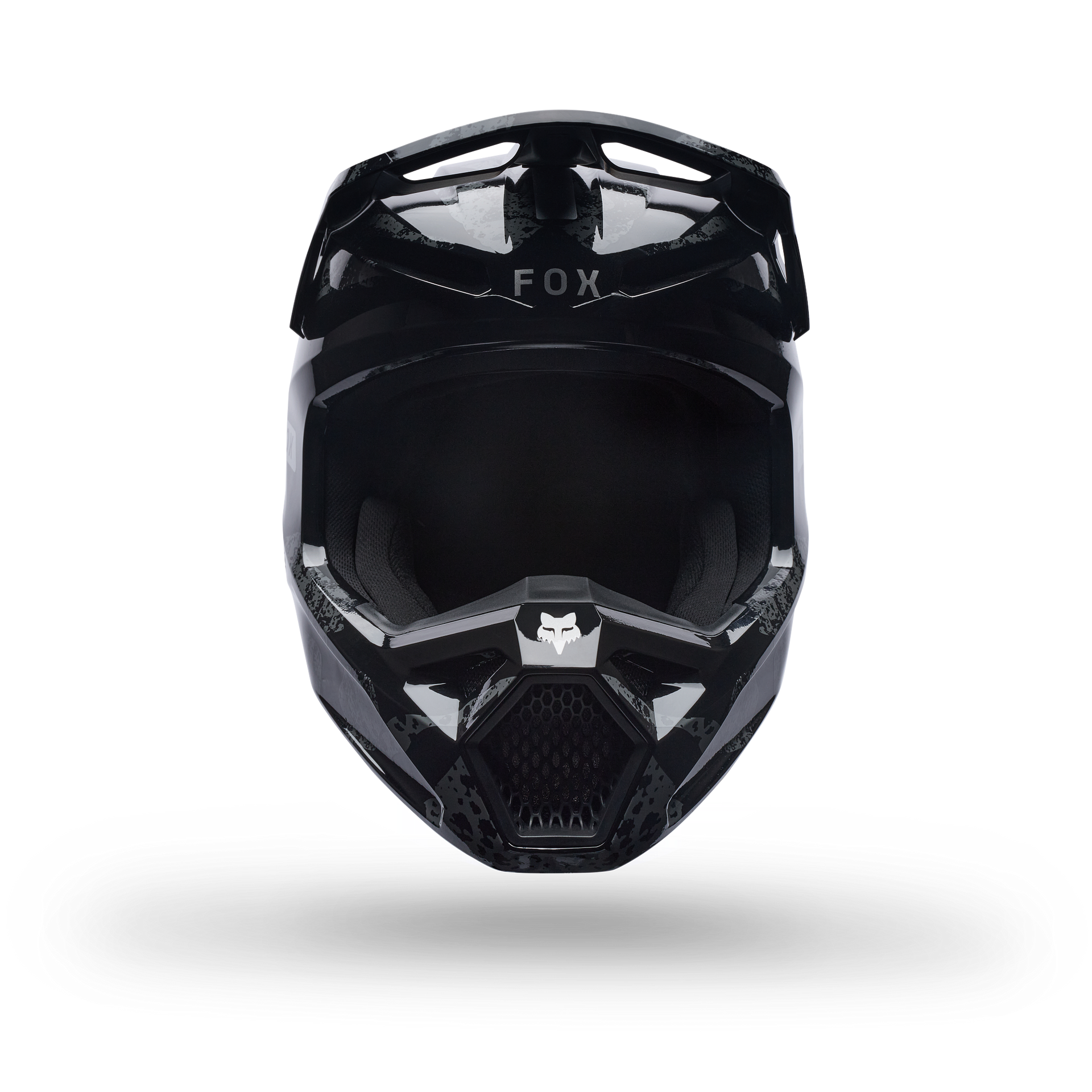FOX Racing V1 MIPS BNKR MX Helmet (Black Camo/Silver)