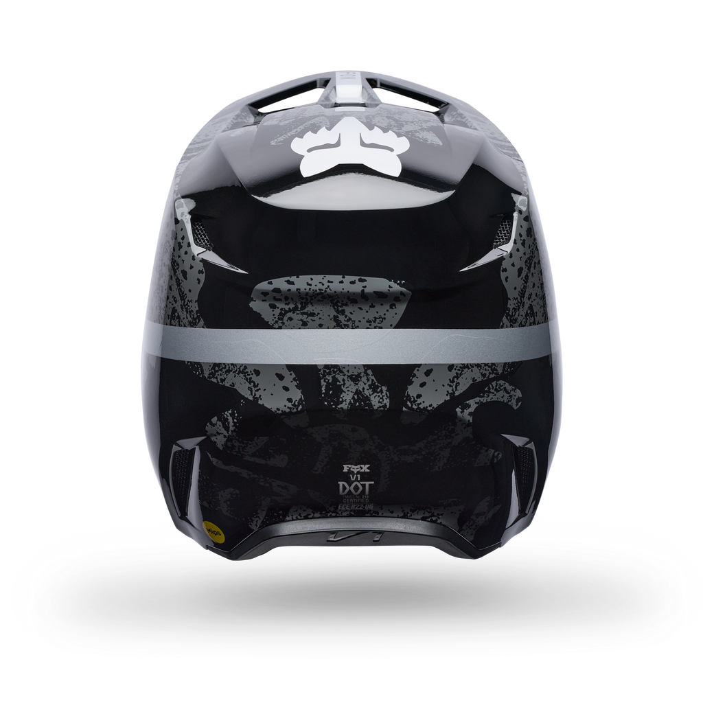 FOX Racing V1 MIPS BNKR MX Helmet (Black Camo/Silver)