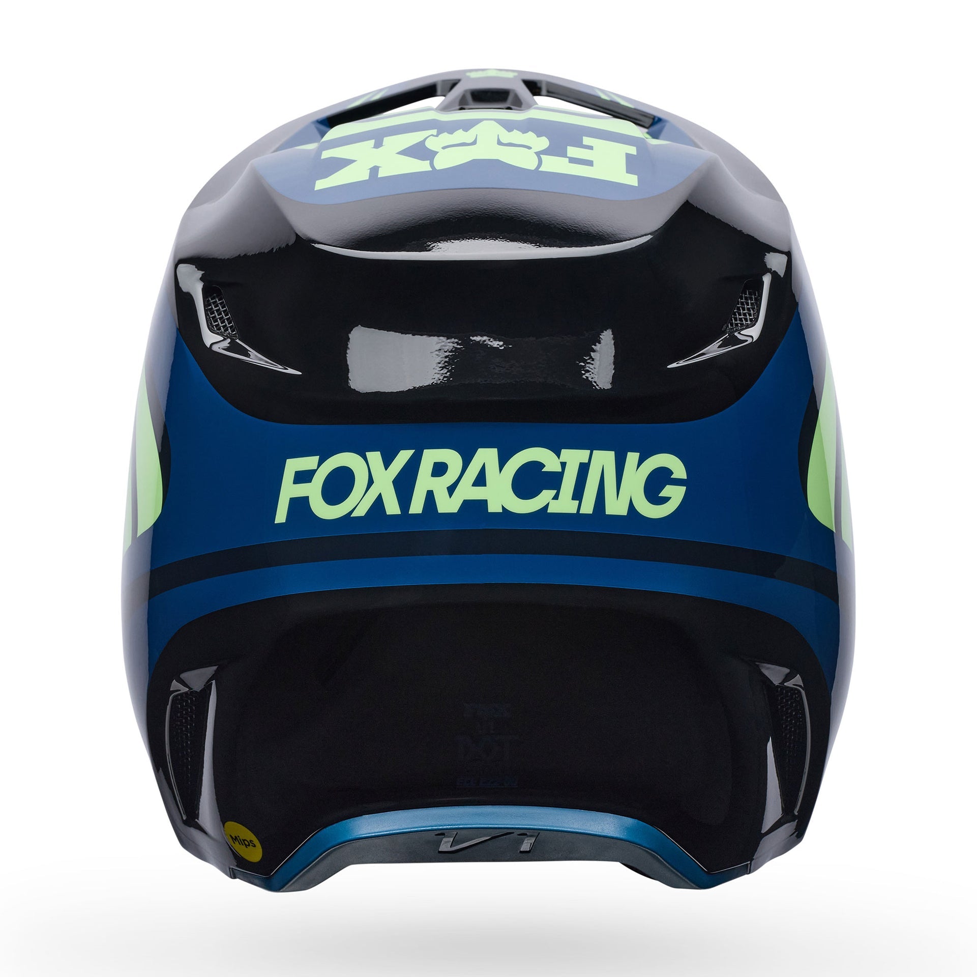 FOX Racing V1 MIPS DRAFT MX Helmet (Black/Green)