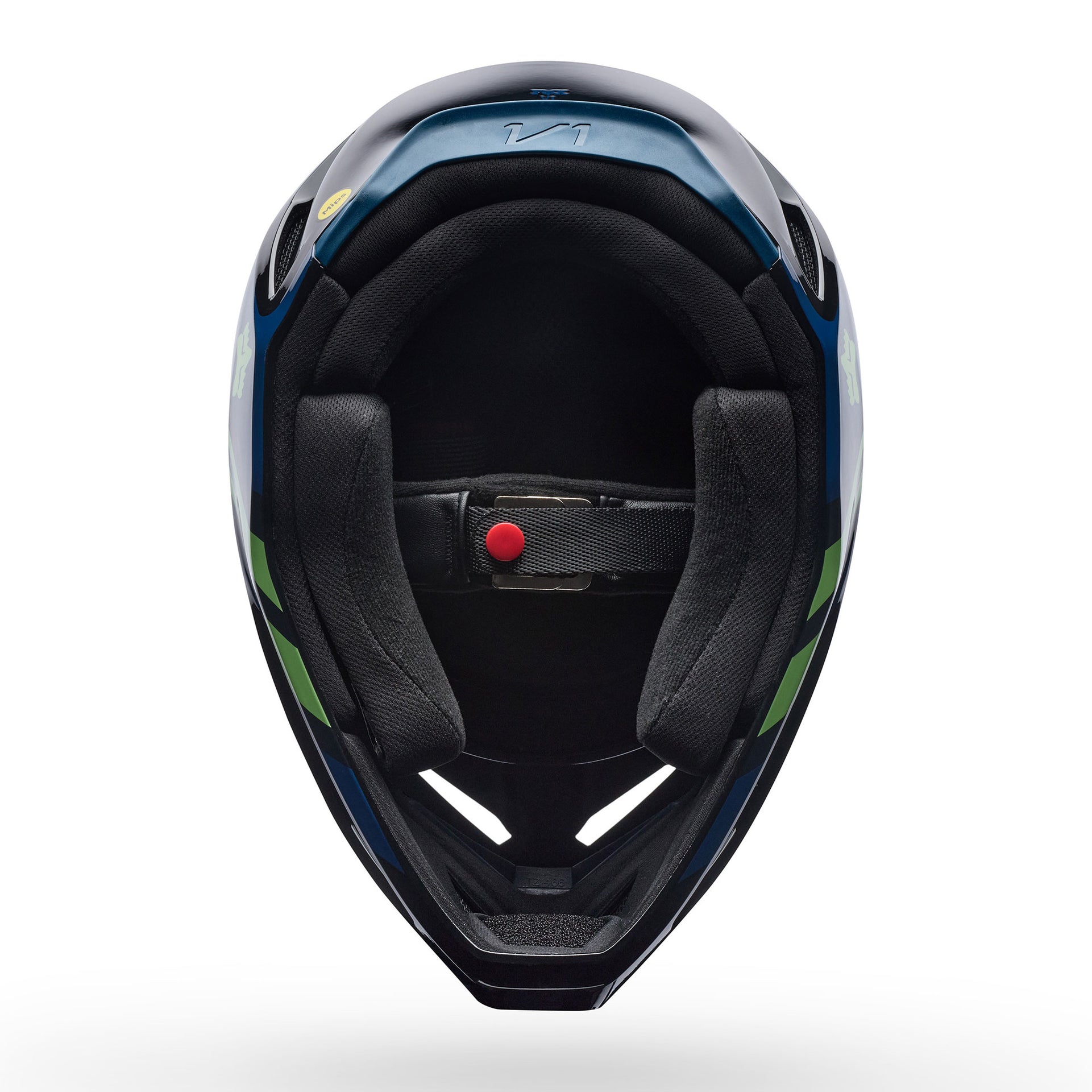 FOX Racing V1 MIPS DRAFT MX Helmet (Black/Green)