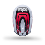 FOX Racing Youth V1 DRAFT MX Helmet (White/Pink/Grey)