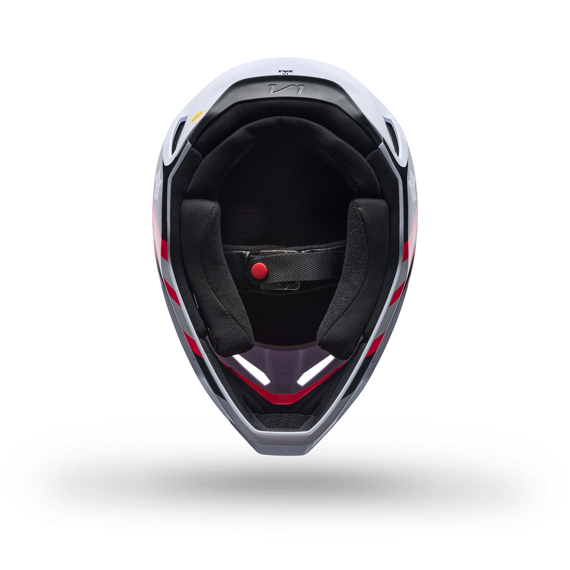 FOX Racing Youth V1 DRAFT MX Helmet (White/Pink/Grey)
