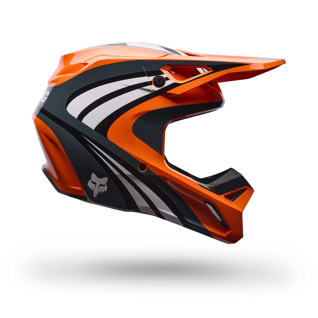 FOX Racing Youth V1 DRAFT MX Helmet (Orange/Black/White)
