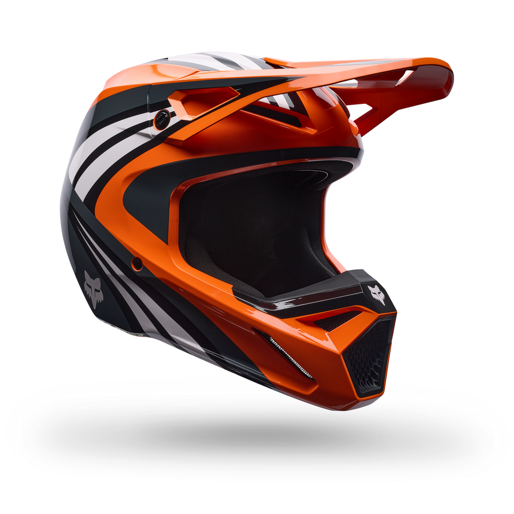FOX Racing Youth V1 DRAFT MX Helmet (Orange/Black/White)