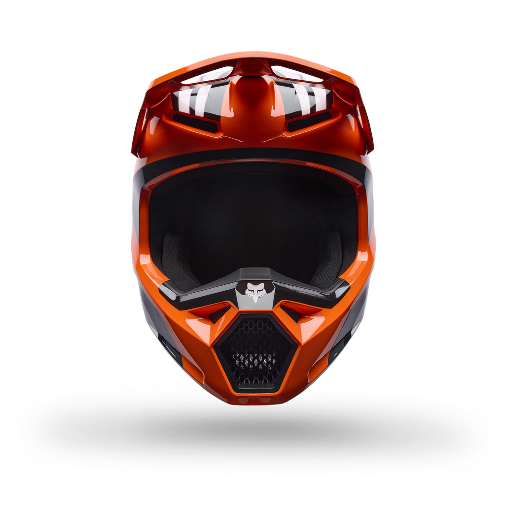 FOX Racing Youth V1 DRAFT MX Helmet (Orange/Black/White)