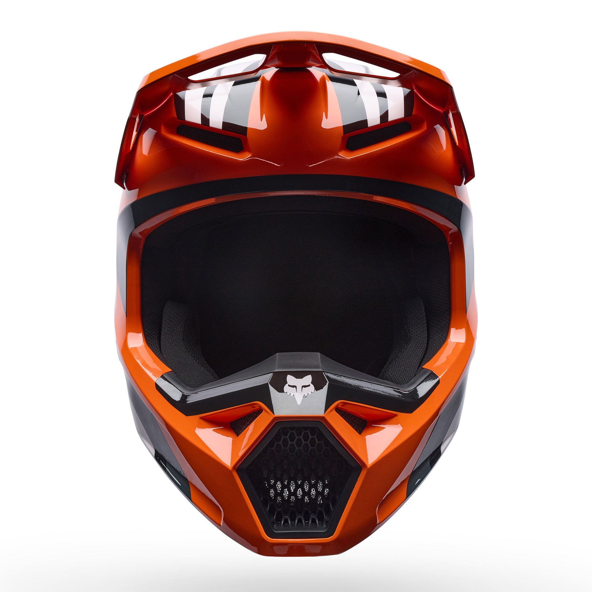 FOX Racing V1 MIPS DRAFT MX Helmet (Orange/Grey/White)