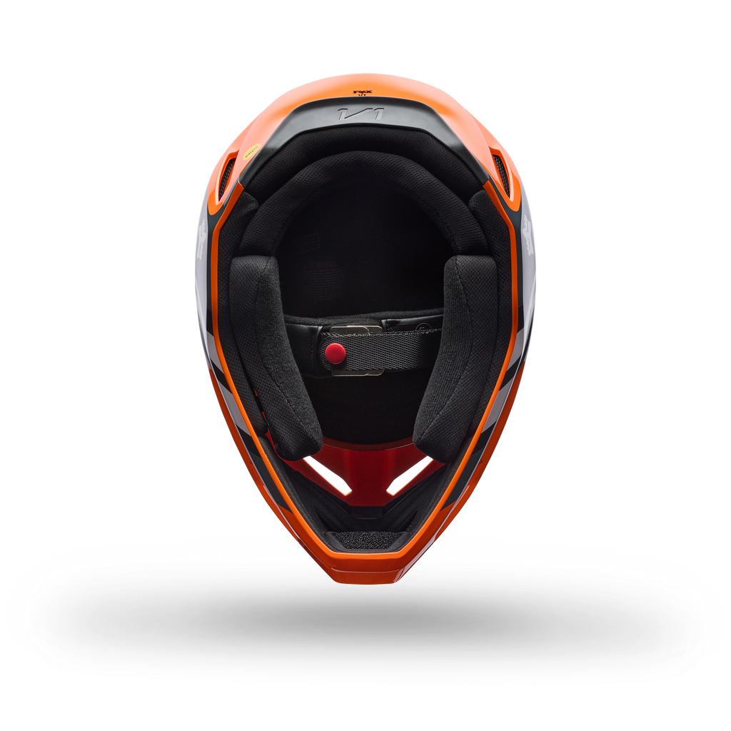 FOX Racing Youth V1 DRAFT MX Helmet (Orange/Black/White)