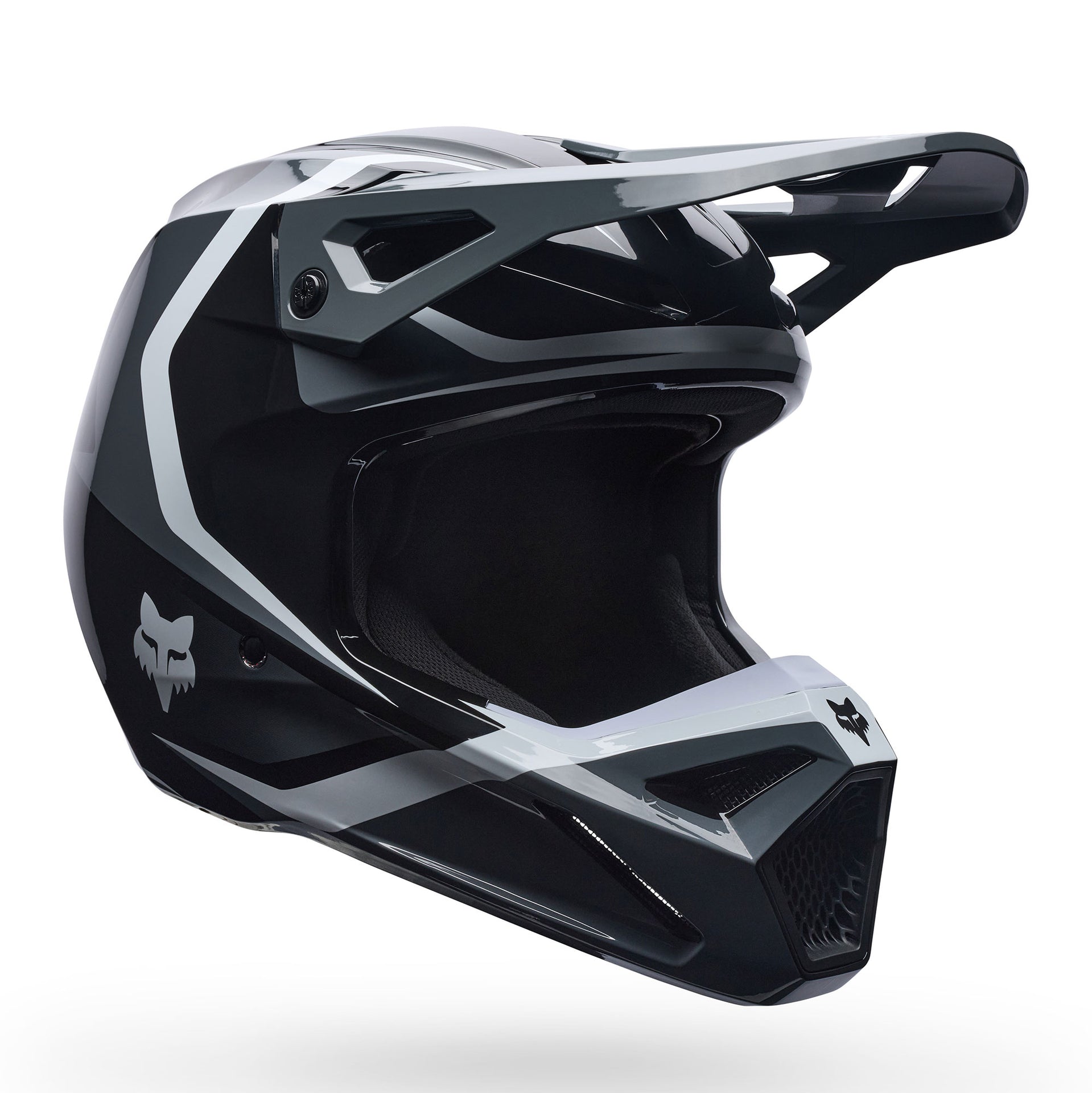FOX Racing V1 MIPS FRAME MX Helmet (Black/Grey/White)