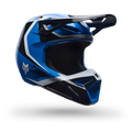 FOX Racing Youth V1 FRAME MX Helmet (Blue/Black/White)