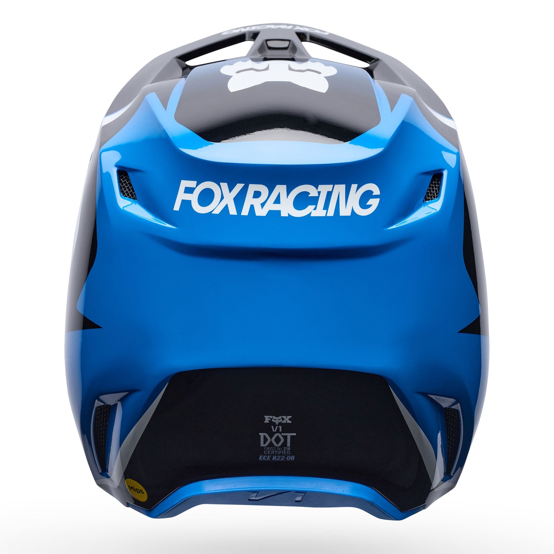 FOX Racing V1 MIPS FRAME MX Helmet (Blue/Grey/White)