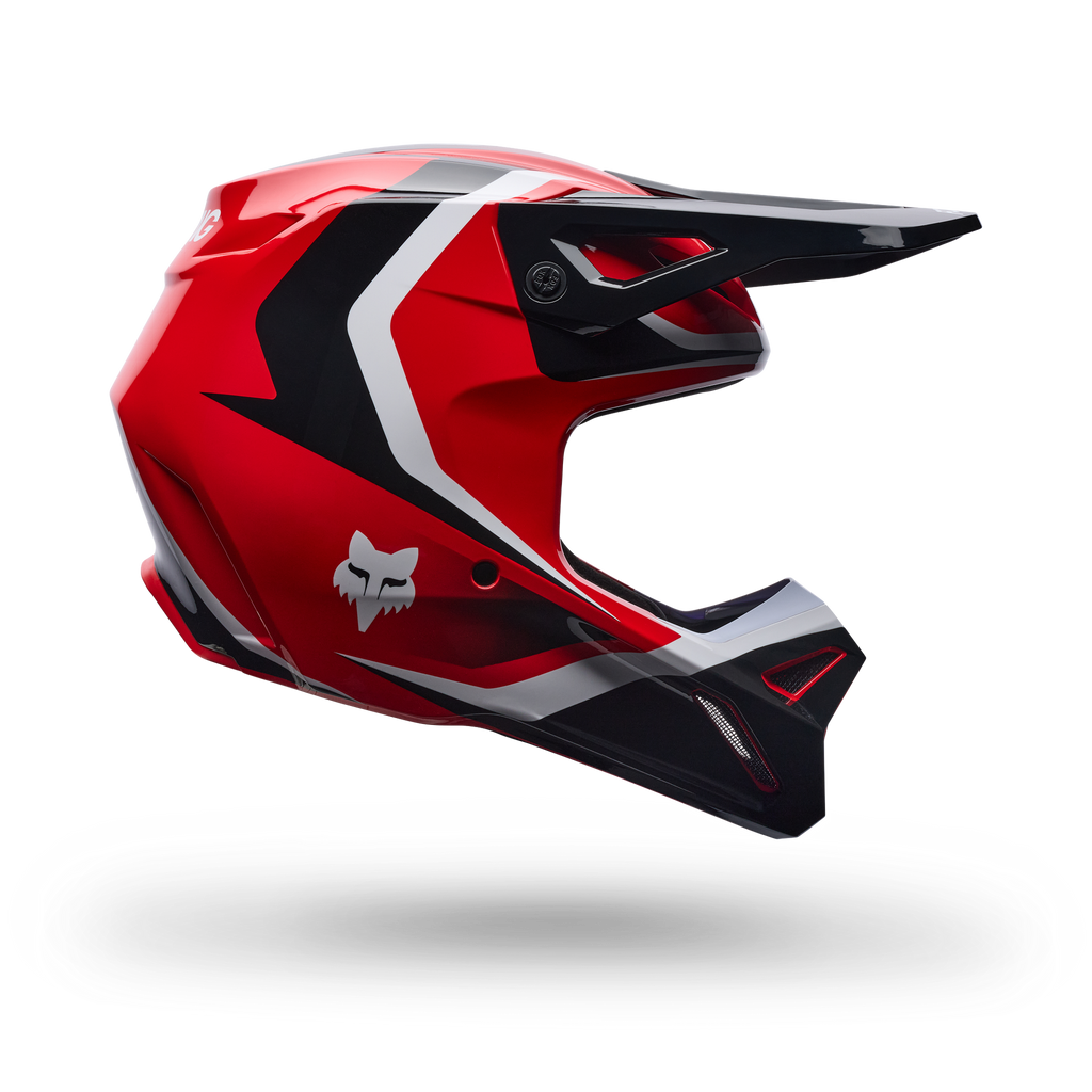 FOX Racing Youth V1 FRAME MX Helmet (Red/Black/White)