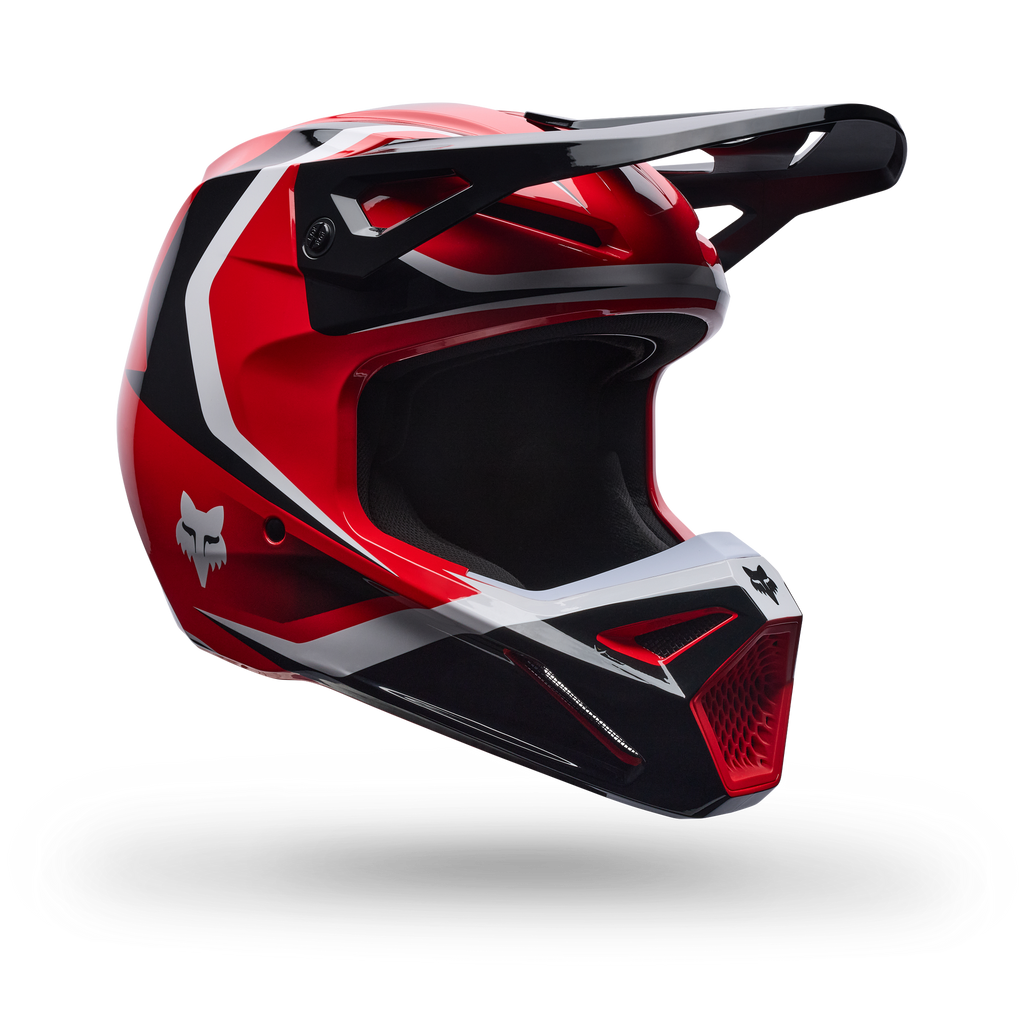 FOX Racing Youth V1 FRAME MX Helmet (Red/Black/White)