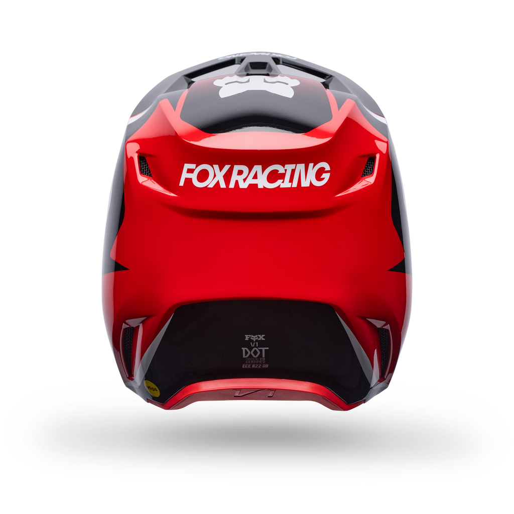FOX Racing Youth V1 FRAME MX Helmet (Red/Black/White)