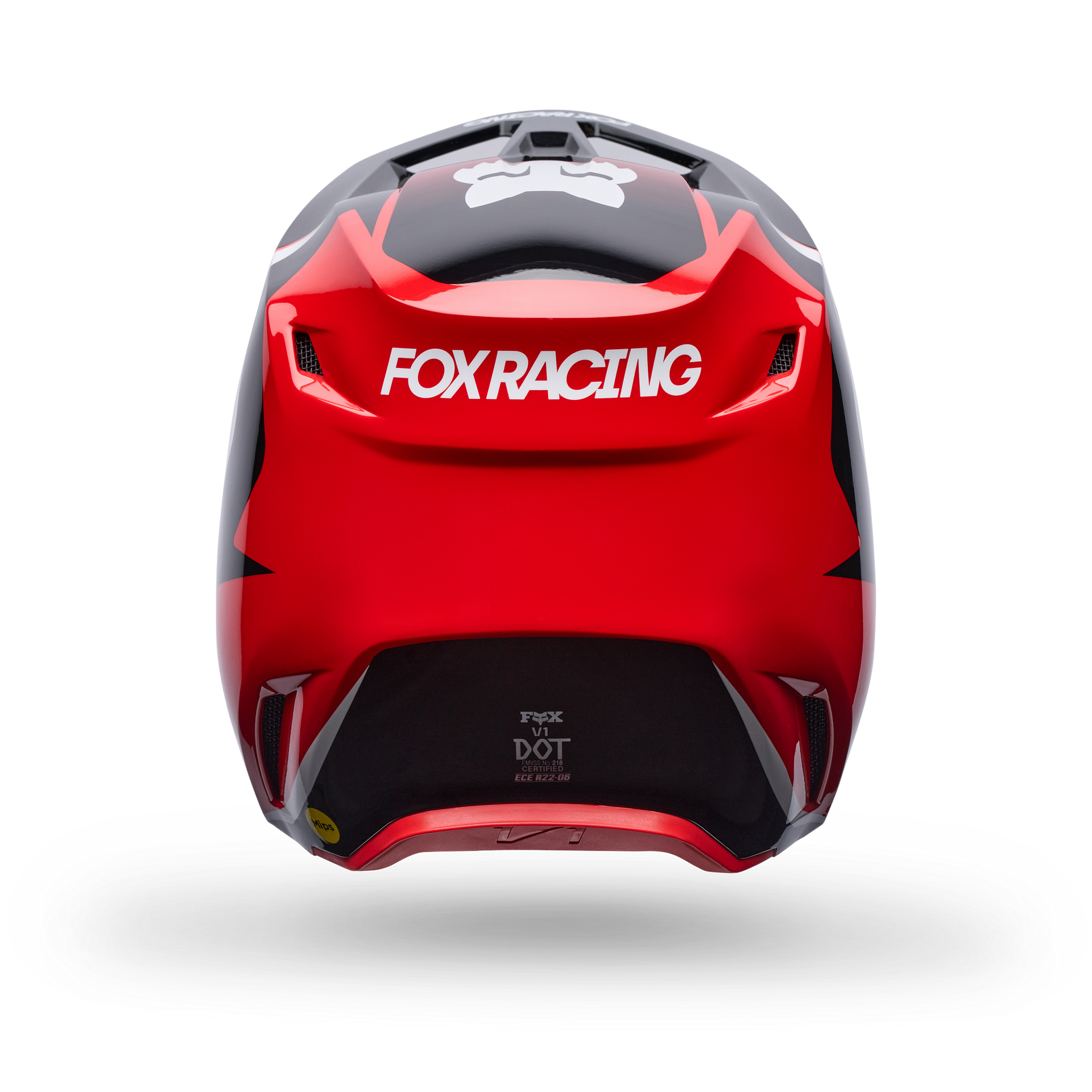 FOX Racing Youth V1 FRAME MX Helmet (Red/Black/White)