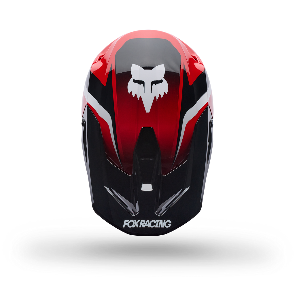 FOX Racing Youth V1 FRAME MX Helmet (Red/Black/White)