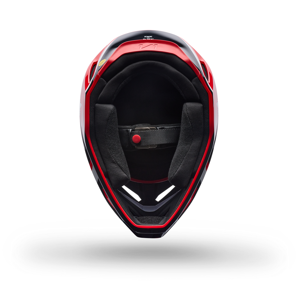 FOX Racing Youth V1 FRAME MX Helmet (Red/Black/White)