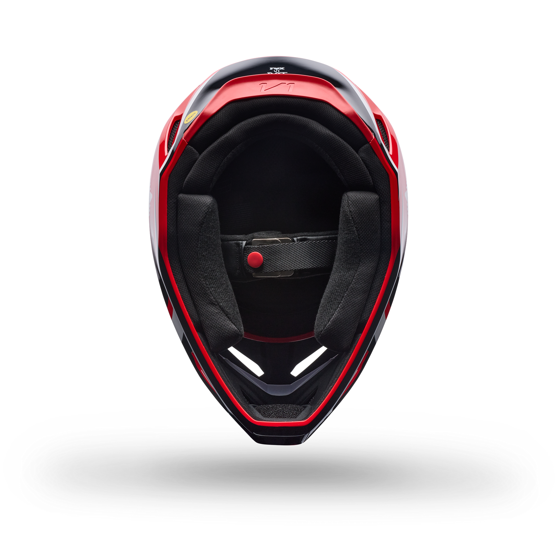 FOX Racing Youth V1 FRAME MX Helmet (Red/Black/White)