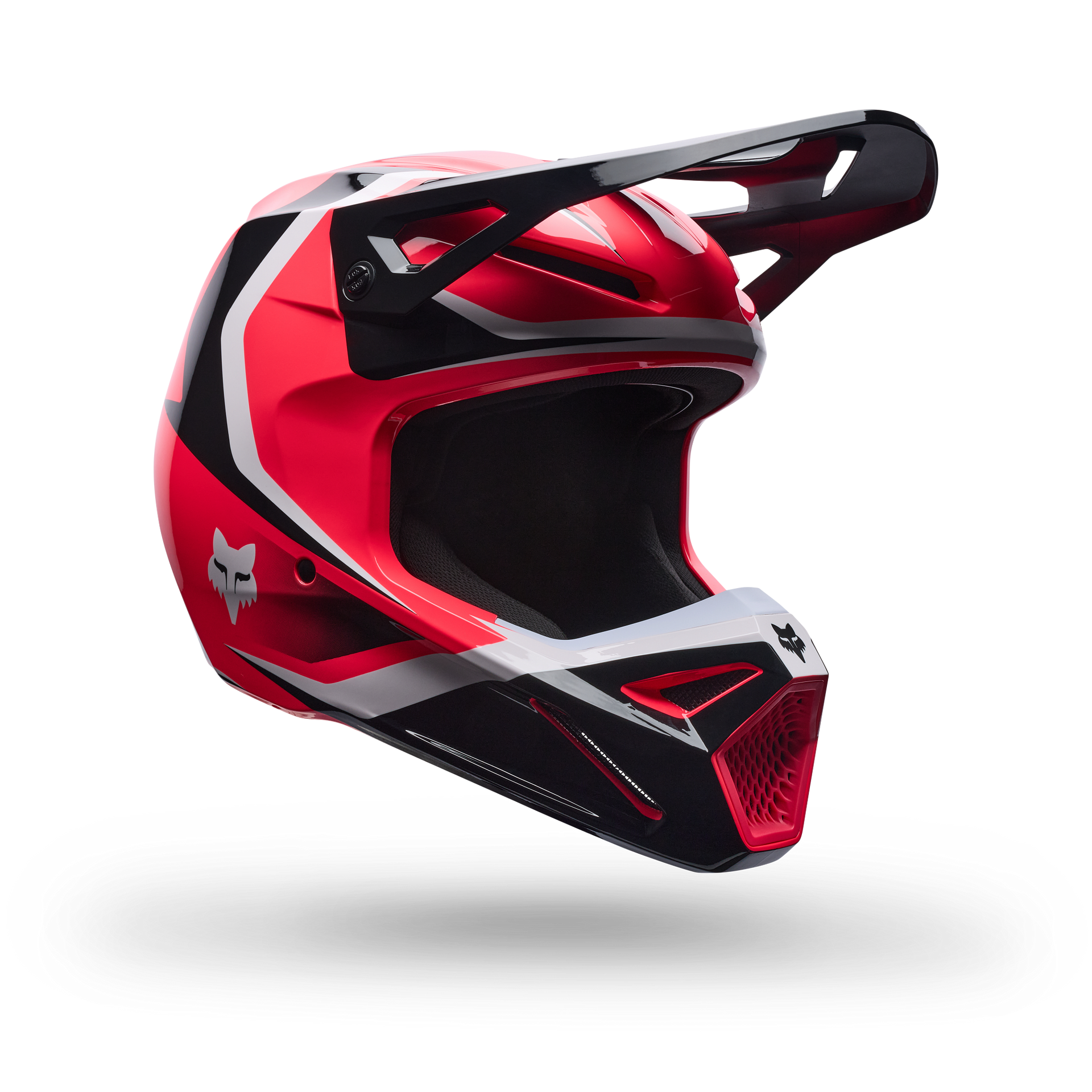 FOX Racing Youth V1 FRAME MX Helmet (Neon Pink/Black/White)