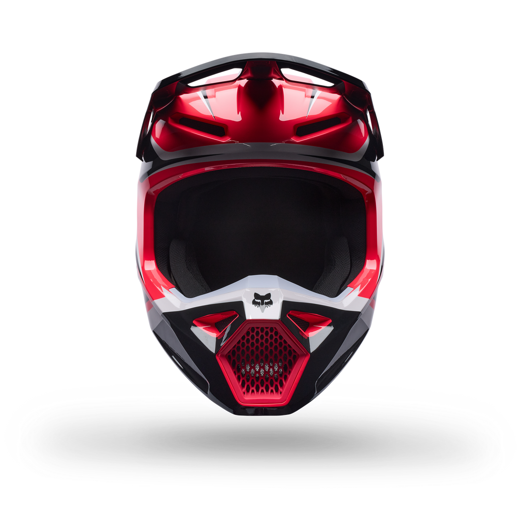 FOX Racing Youth V1 FRAME MX Helmet (Neon Pink/Black/White)