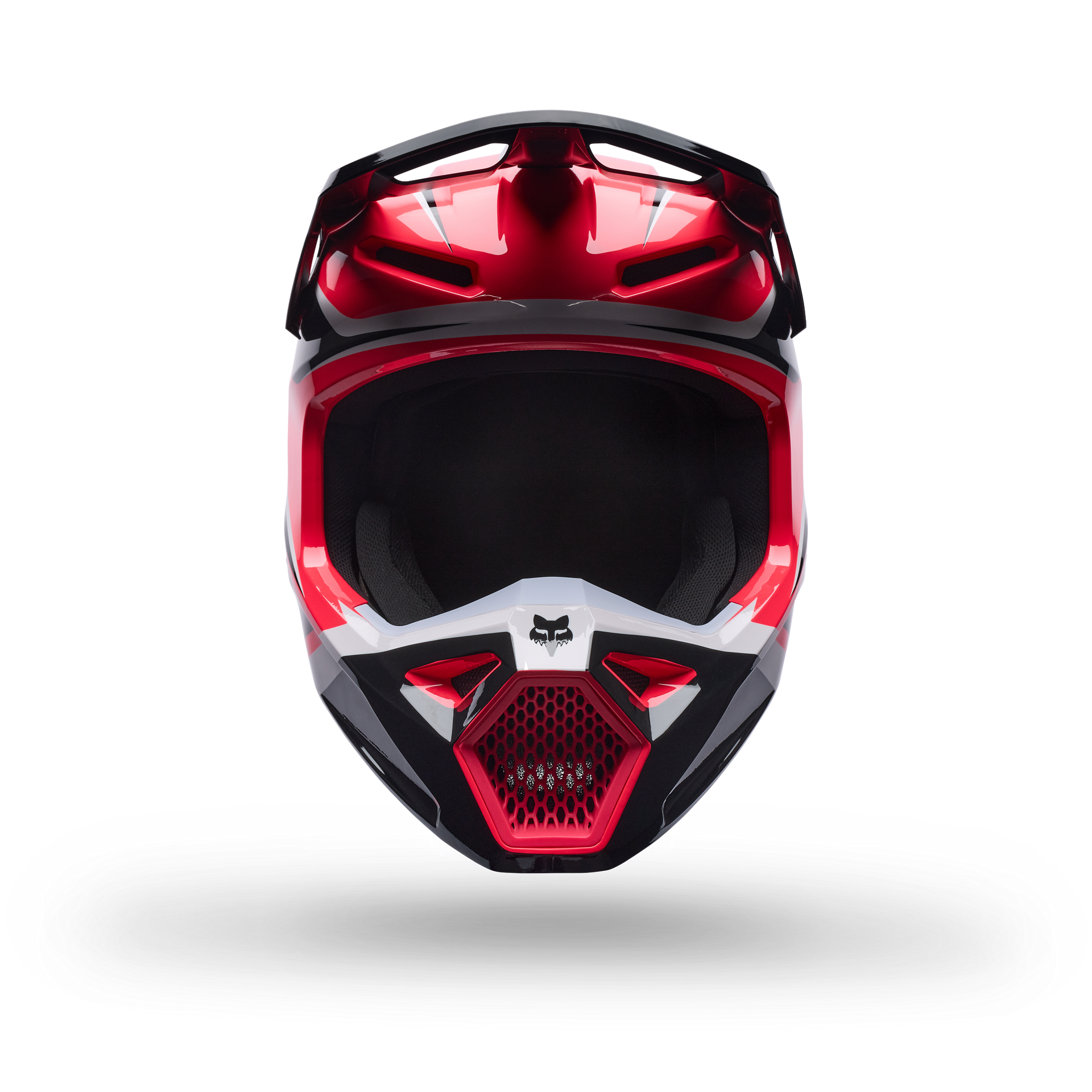 FOX Racing Youth V1 FRAME MX Helmet (Neon Pink/Black/White)