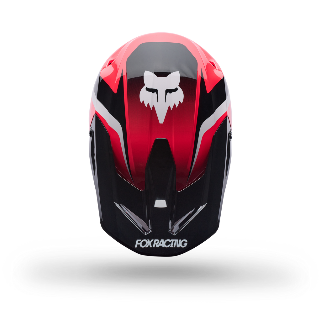 FOX Racing Youth V1 FRAME MX Helmet (Neon Pink/Black/White)