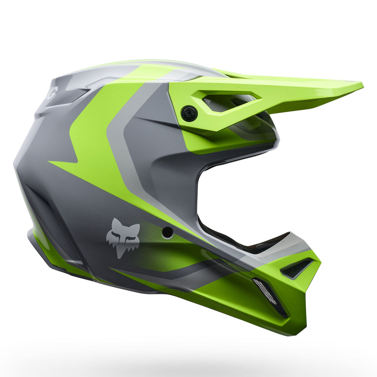 FOX Racing V1 MIPS FRAME MX Helmet (Grey/Yellow)