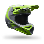 FOX Racing Youth V1 FRAME MX Helmet (Grey/Yellow)