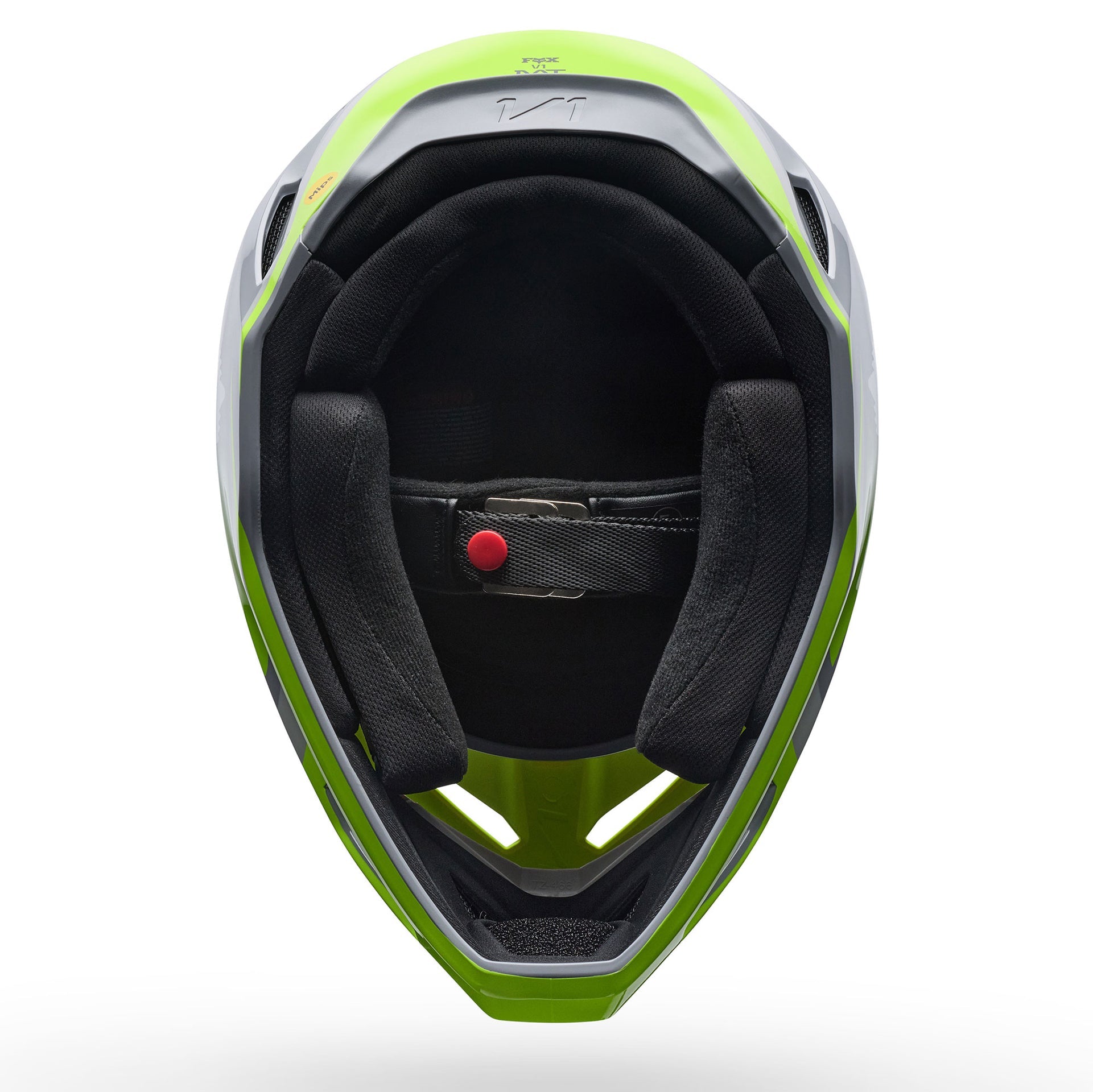 FOX Racing V1 MIPS FRAME MX Helmet (Grey/Yellow)