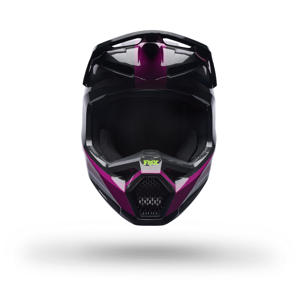 FOX Racing Youth V1 RAID MX Helmet (Purple Lava/Black)