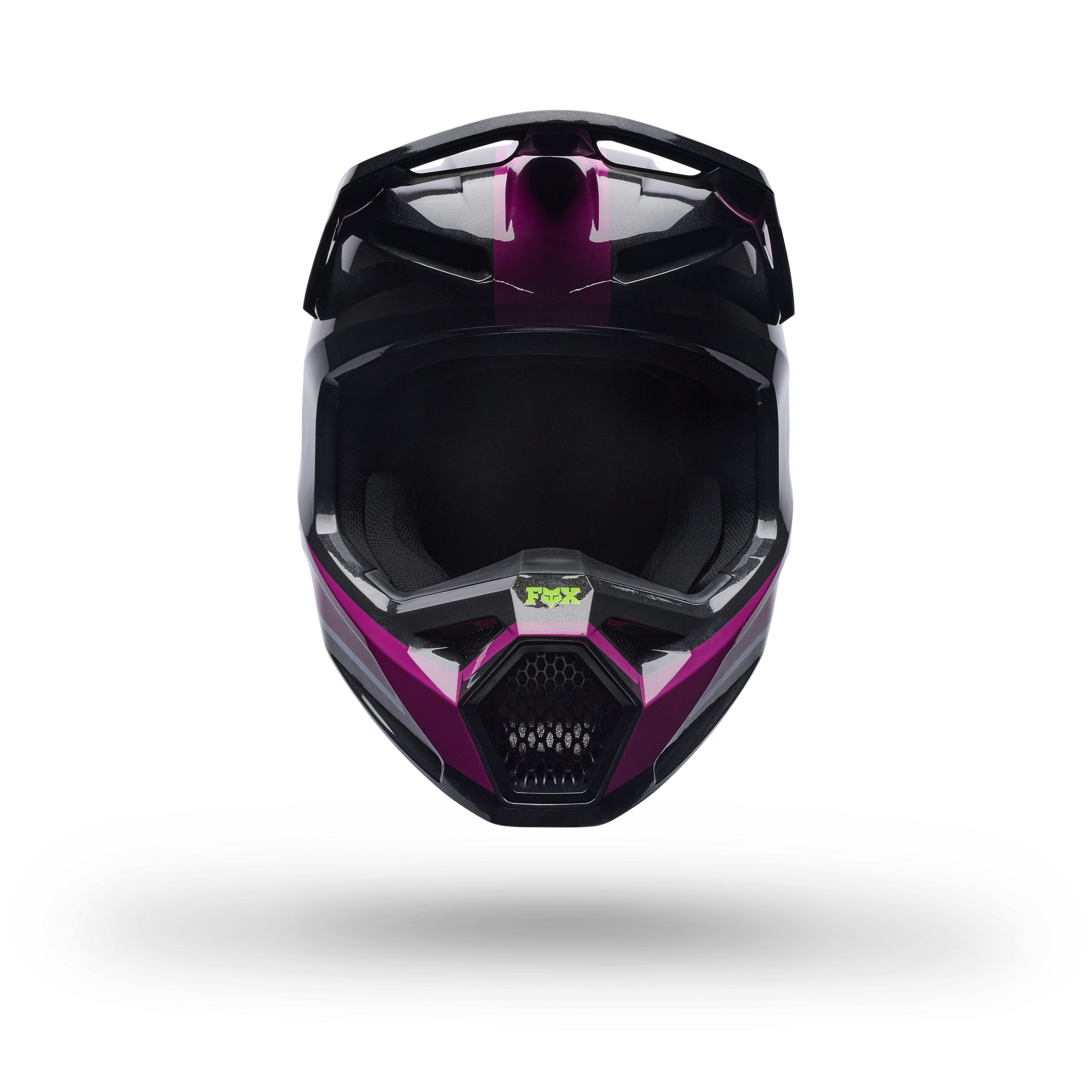 FOX Racing Youth V1 RAID MX Helmet (Purple Lava/Black)