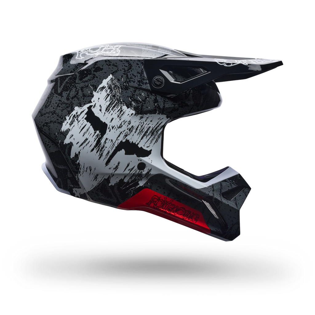 FOX Racing V1 MIPS ABYSS MX Helmet (Black/Grey/White)