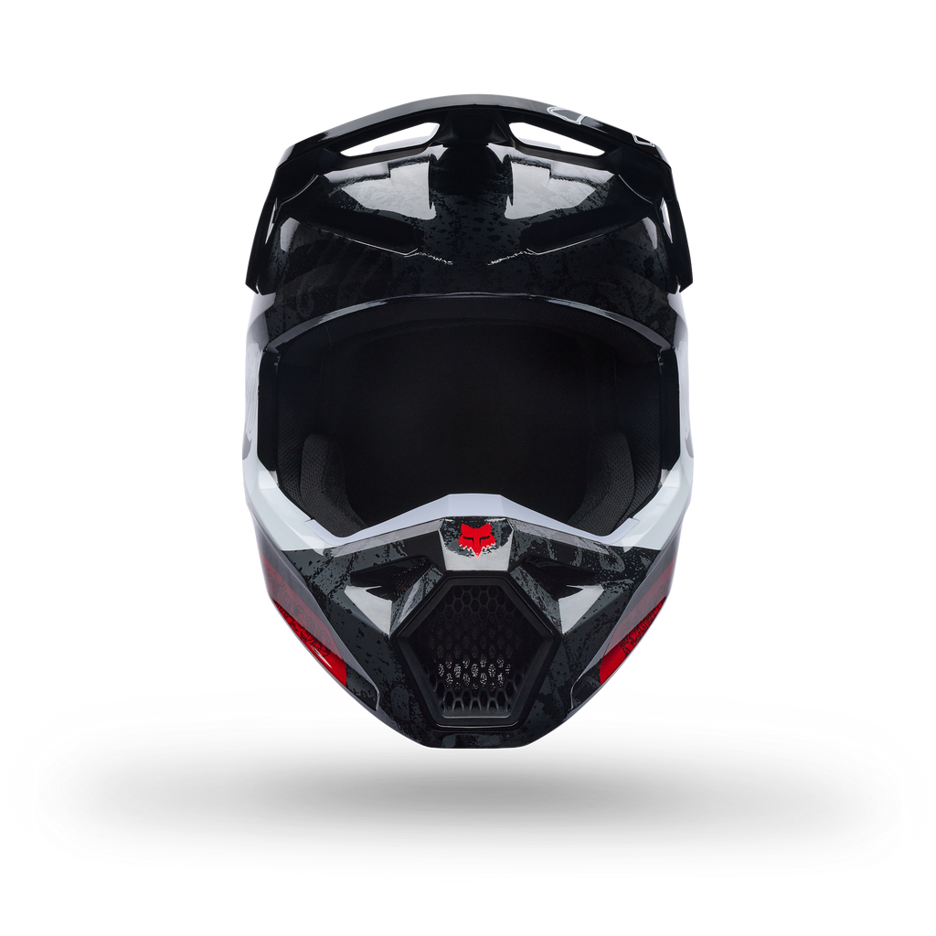 FOX Racing V1 MIPS ABYSS MX Helmet (Black/Grey/White)