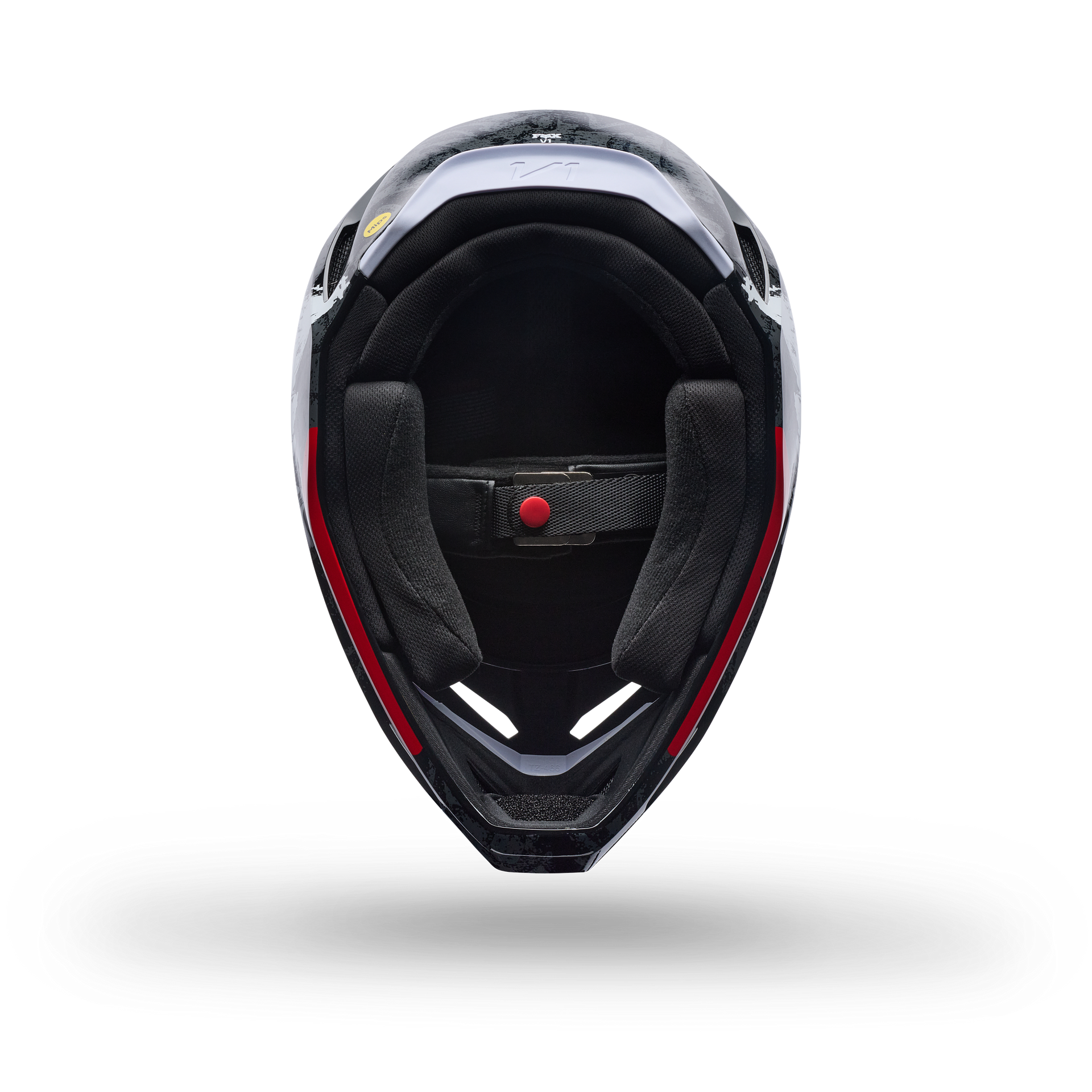 FOX Racing Youth V1 ABYSS MX Helmet (Black/White/Red)