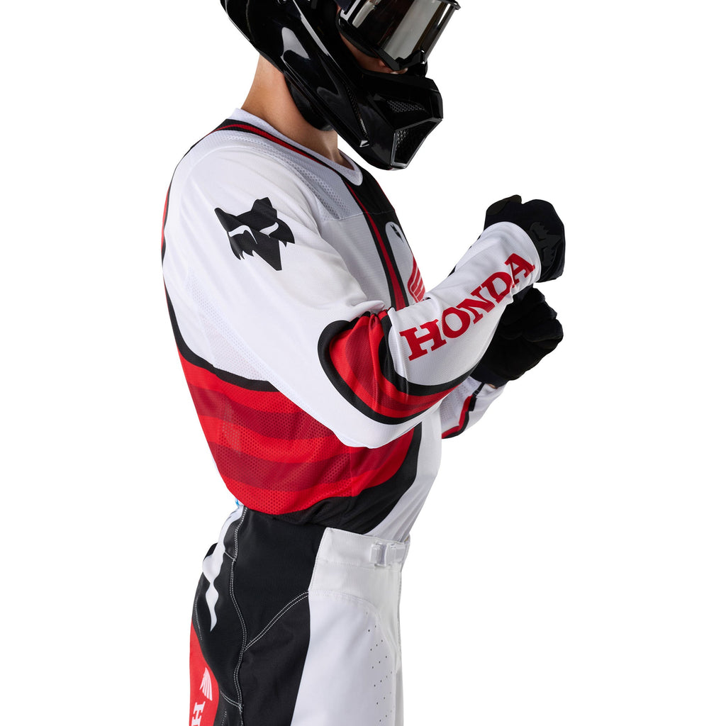 FOX Racing 180 HONDA MX Jersey (White/Red/Black)