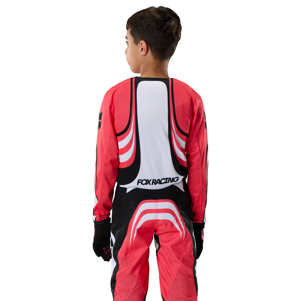 FOX Racing Youth 180 DRAFT MX Gear Set (White/Pink/Black)