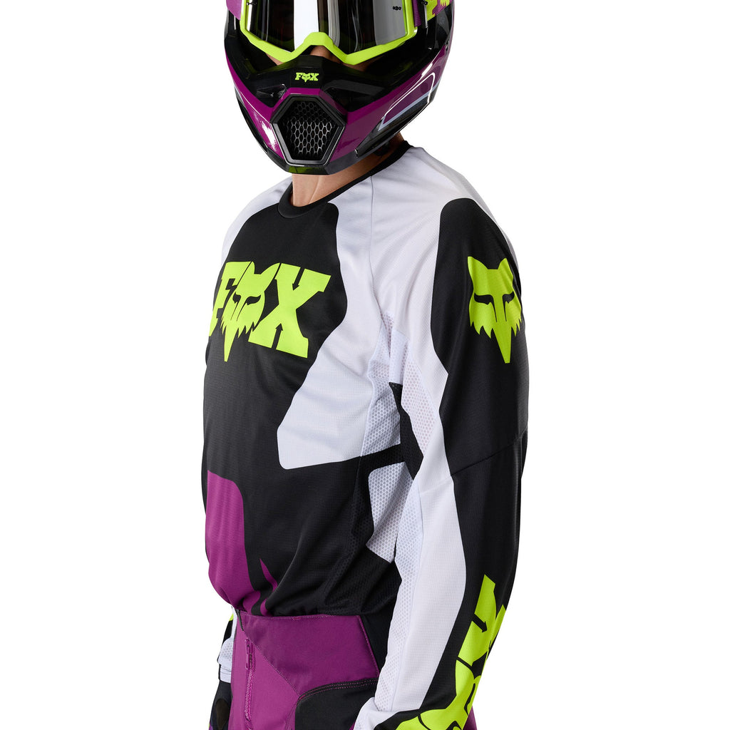 FOX Racing 180 RAID MX Jersey (Purple Lava/Black/White/Yellow Fluo)