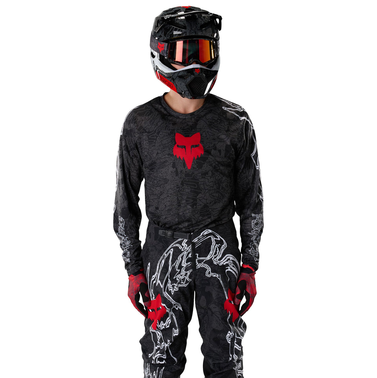 FOX Racing 180 ABYSS MX Jersey (Black/Grey)